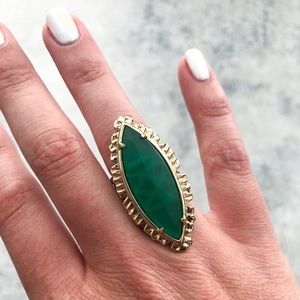 Kendra Scott Martiza Cocktail Ring in Matte Green